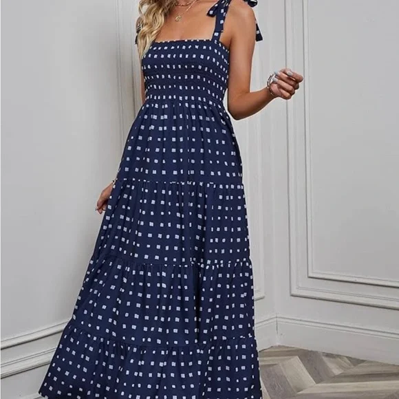 Women's Summer Casual Flowy Long Beach Dress - Picture 2 of 4